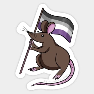 Asexual Pride Rat Sticker